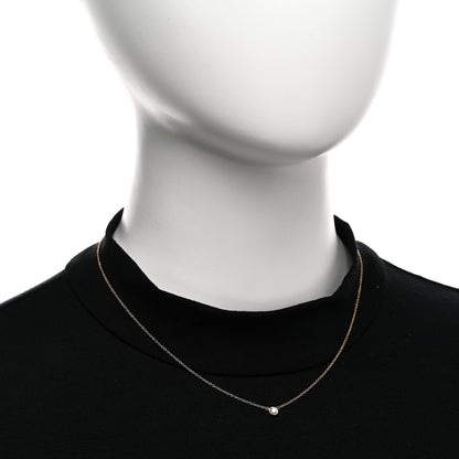 Tiffany 18K Yellow Gold Diamond .14ct Elsa Peretti Diamonds by the Yard Pendant Necklace 2 of 4