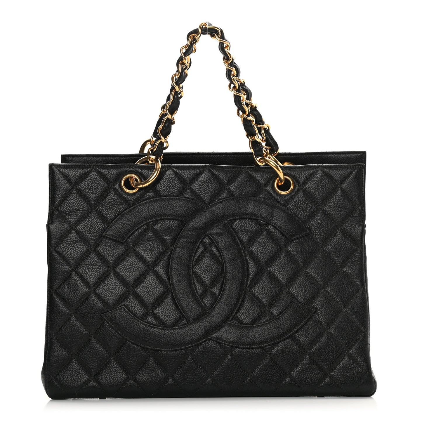 Caviar Quilted Timeless CC Tote Black