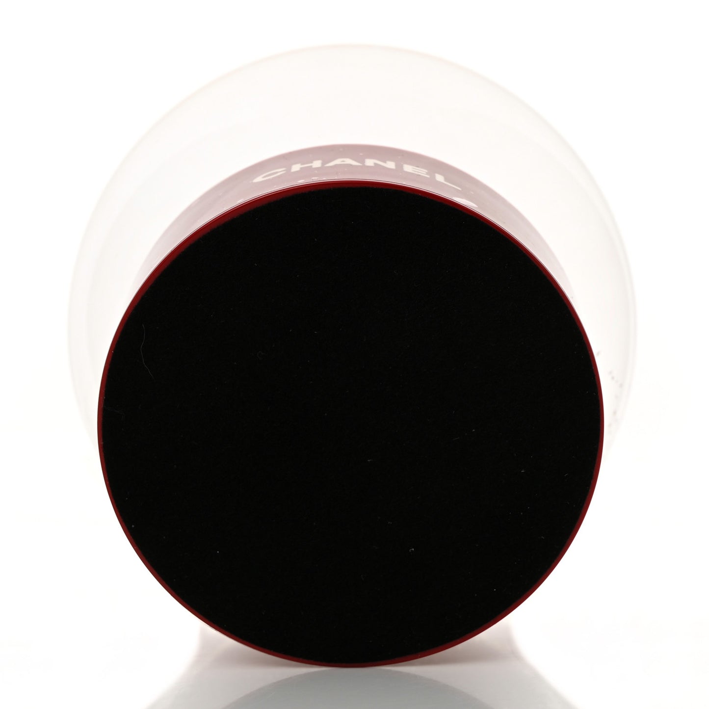 Glass N°5 Perfume Bottle Snow Globe Red