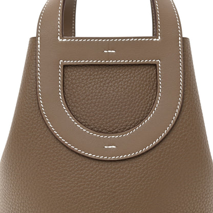 Hermes Taurillon Clemence Swift In-The-Loop 18 Bag Etoupe 10 of 11
