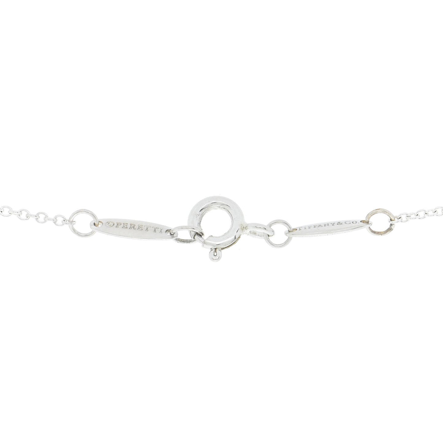 Sterling Silver 9mm Elsa Peretti Bean Pendant Necklace