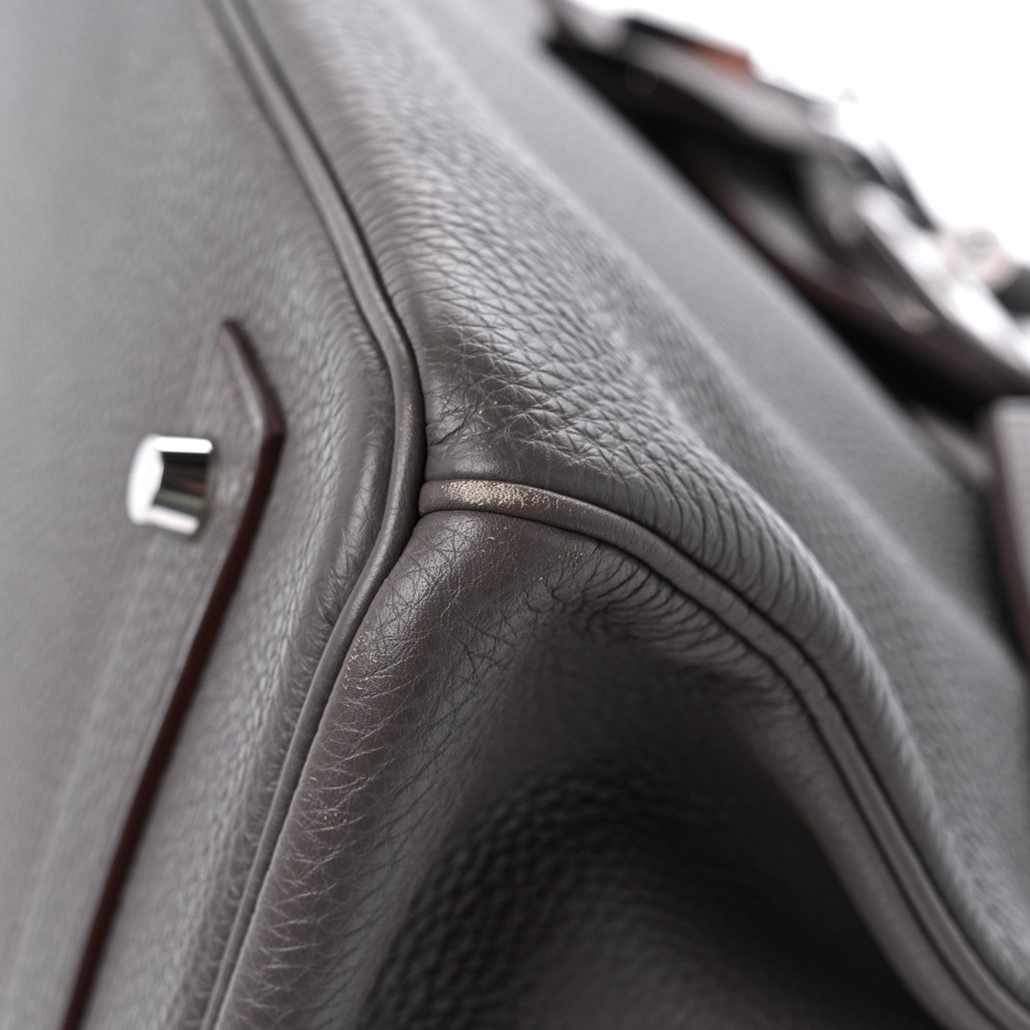 Hermes Togo JPG Shoulder Birkin II 42 Etain 10 of 13