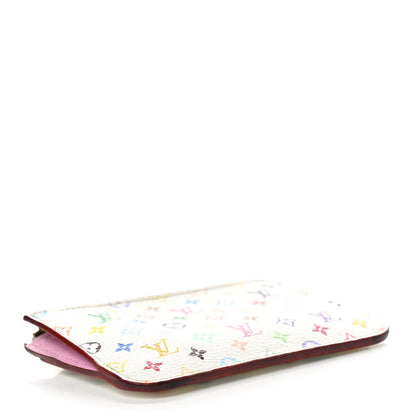Louis Vuitton Monogram Multicolor Key Pouch White Litchi 4 of 11