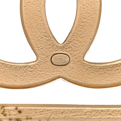 Chanel Crystal CC Brooch Gold 4 of 4