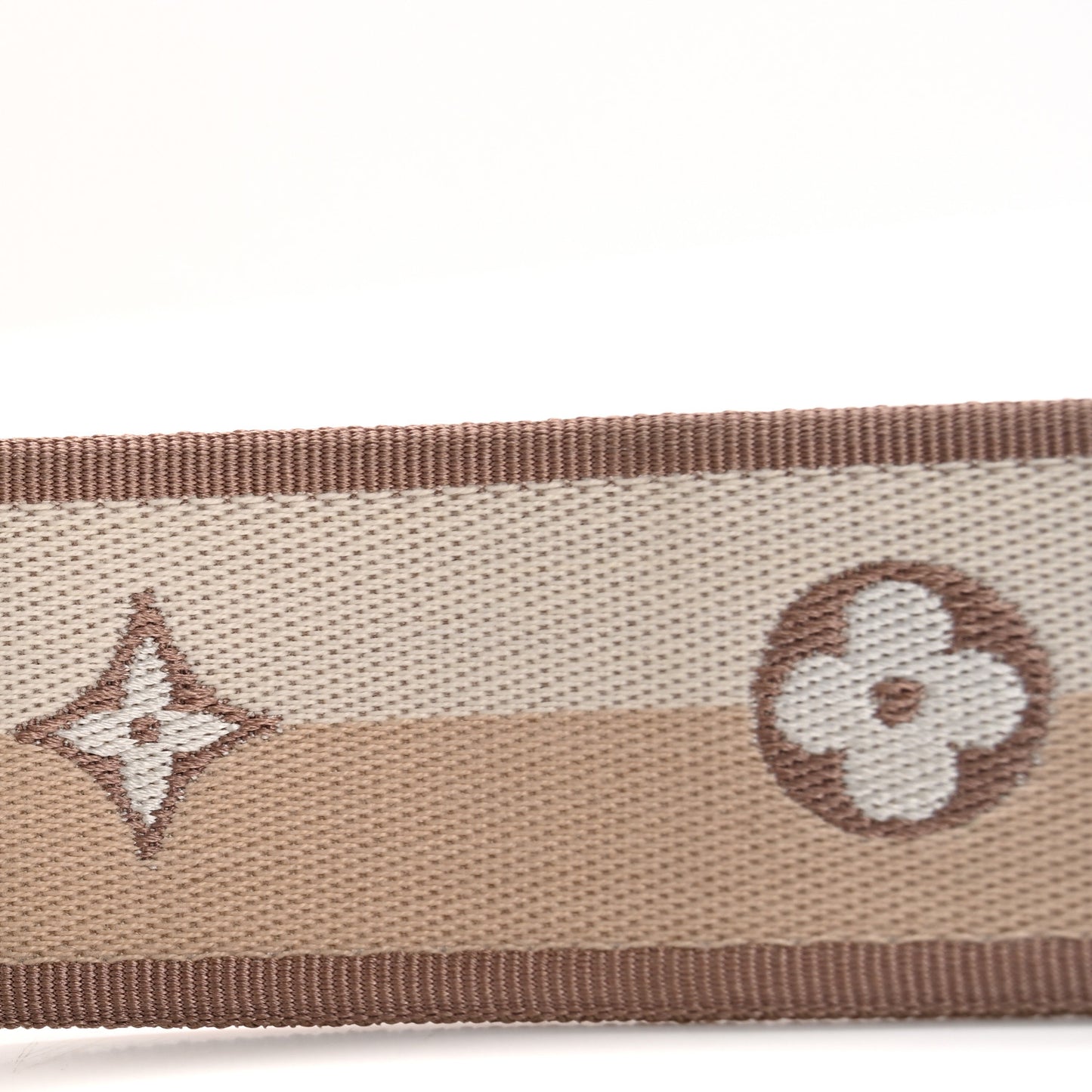 Jacquard Speedy Bandouliere 20 Shoulder Strap Beige Brown