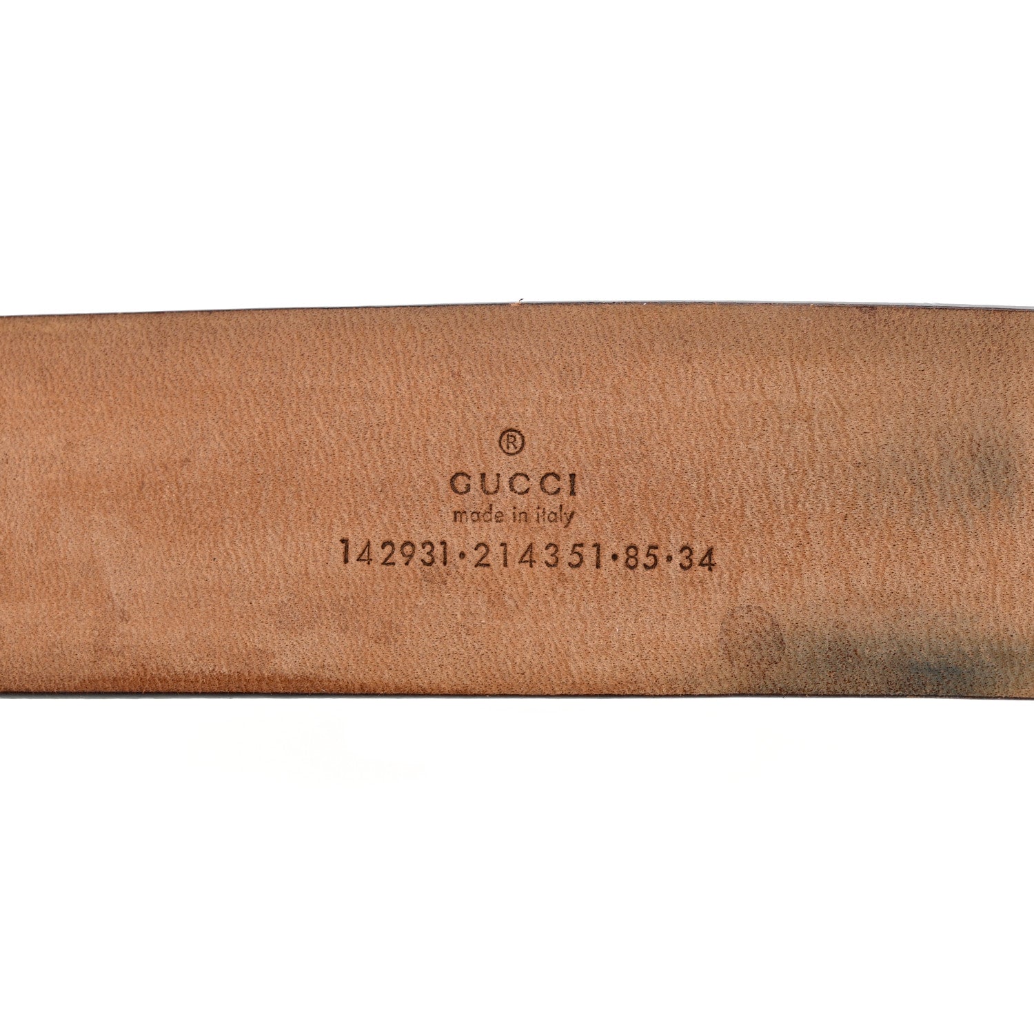 Gucci GG Supreme Monogram Interlocking G Belt 85 34 Ebony Bronze 4 of 4