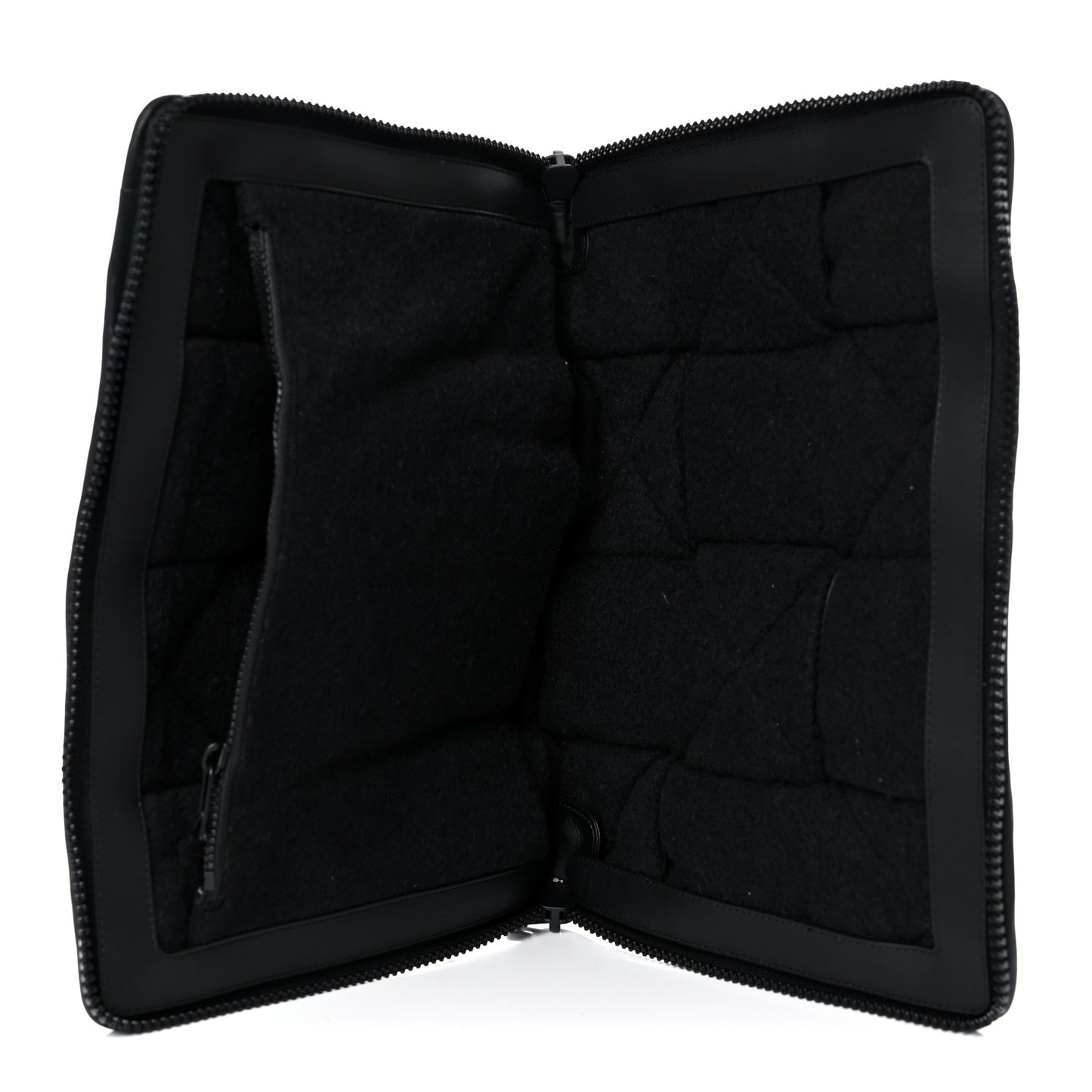 Calfskin Maxi Intrecciato Puffy Laptop Pouch Camping