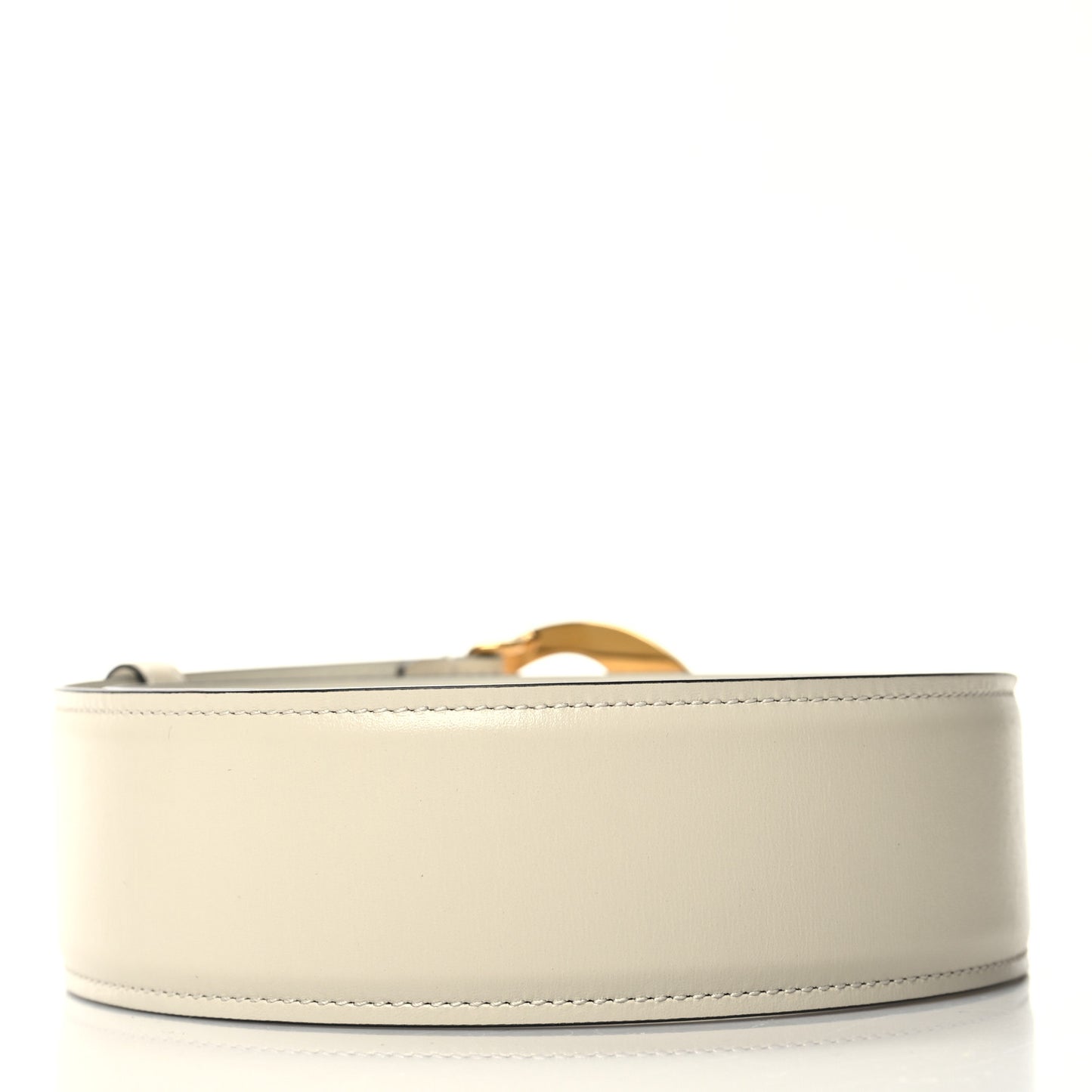 Calfskin Blondie Wide Belt 80 32 Mystic White