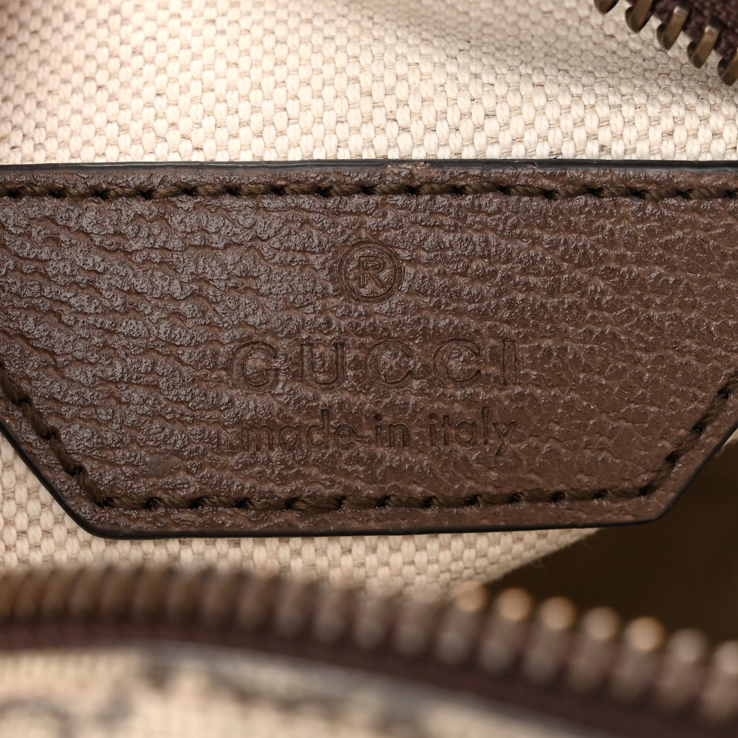 GG Supreme Monogram Web Mini Ophidia Double Zip Messenger Bag Beige New Acero