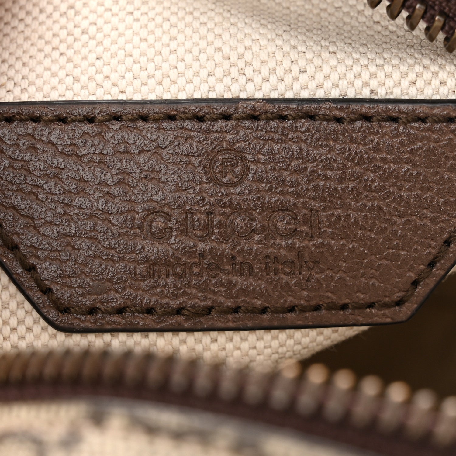 Gucci GG Supreme Monogram Web Mini Ophidia Double Zip Messenger Bag Beige New Acero 6 of 12