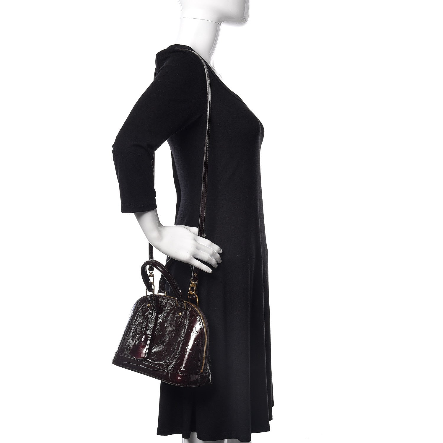 Louis Vuitton Vernis Alma BB Amarante 2 of 11
