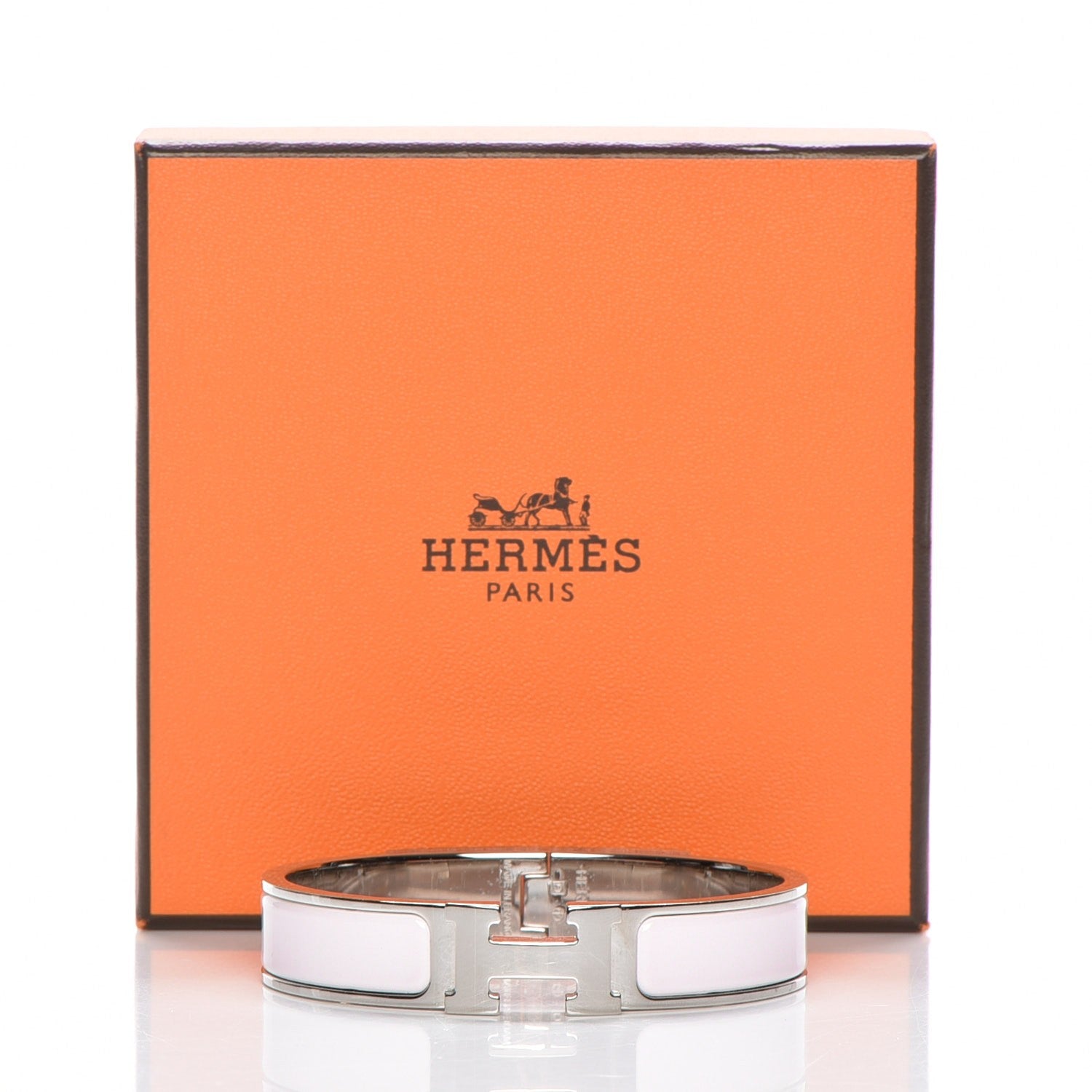 Hermes Enamel Narrow Clic Clac H Bracelet PM Rose Nymph 5 of 5