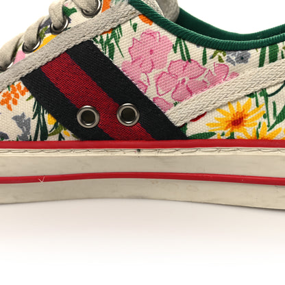 Gucci X KEN SCOTT Cotton Web Floral Womens 1977 Tennis Sneakers 35.5 Ivory Pink Mystic White 9 of 9