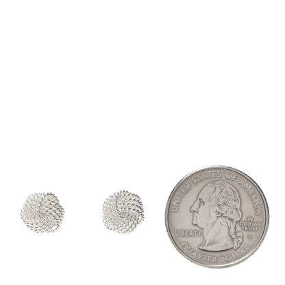 Tiffany Sterling Silver Twist Knot Earrings 2 of 4