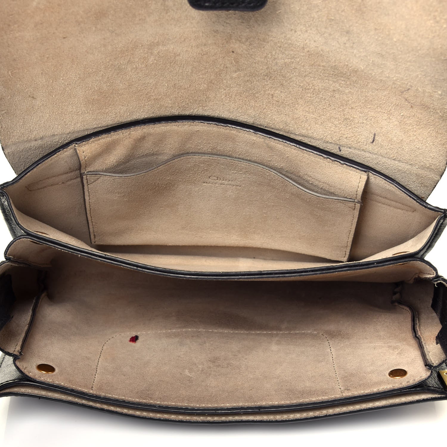 Chloe Suede Calfskin Small Faye Shoulder Bag Black 5 of 9
