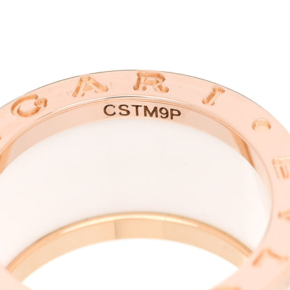 Bulgari 18K Rose Gold White Ceramic B.Zero1 Four-Band Ring 52 6 5 of 6