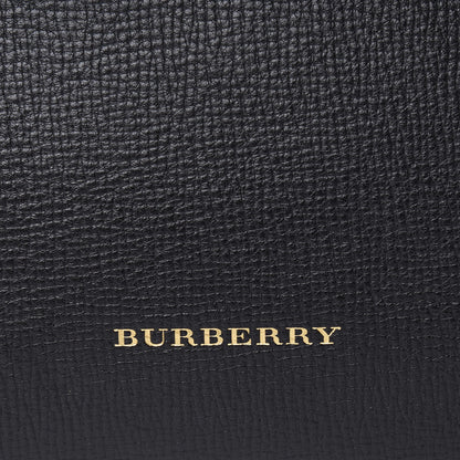 Burberry Derby Calfskin House Check Medium Welburn Tote Black 8 of 11