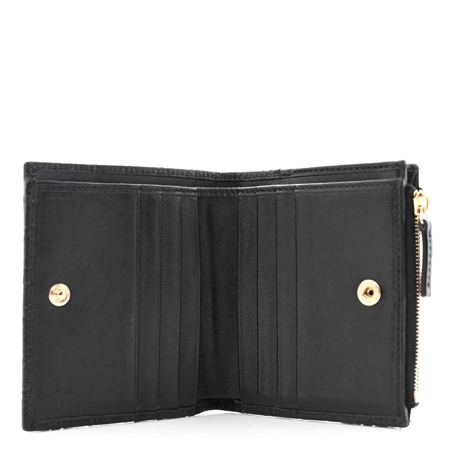 Gucci Microguccissima Snap Bi-Fold Wallet Black 5 of 7