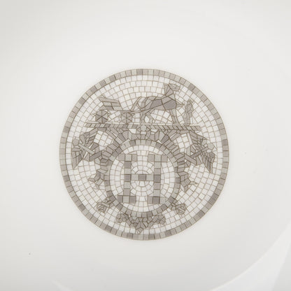 Hermes Porcelain Mosaique Au 24 Platine Soup Bowl Set of 2 4 of 7