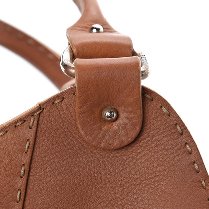 Fendi Calfskin Romano Selleria Diablo Shopper Camel 9 of 10