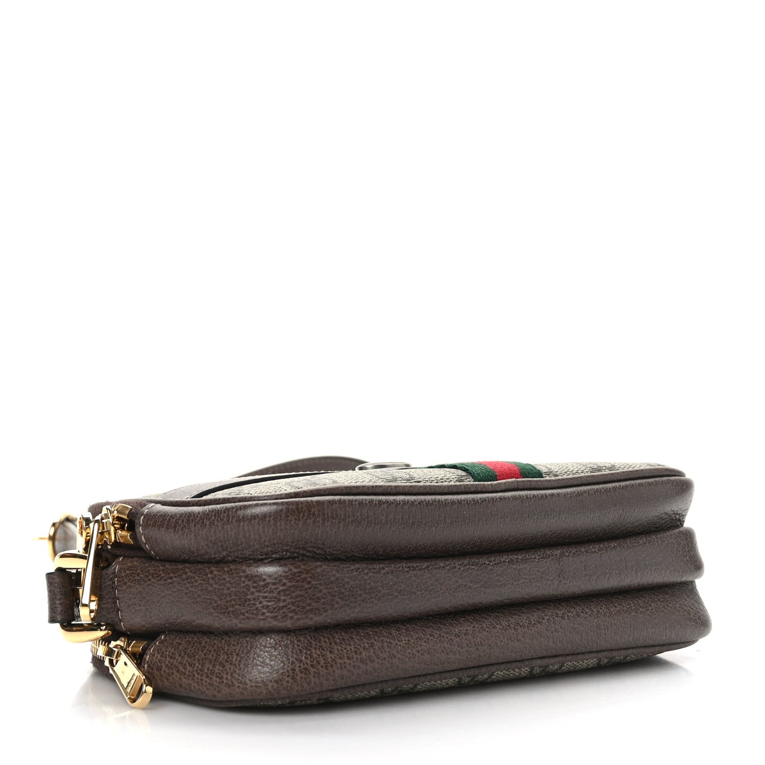 Gucci GG Supreme Monogram Web Mini Ophidia GG Bag Brown 4 of 9
