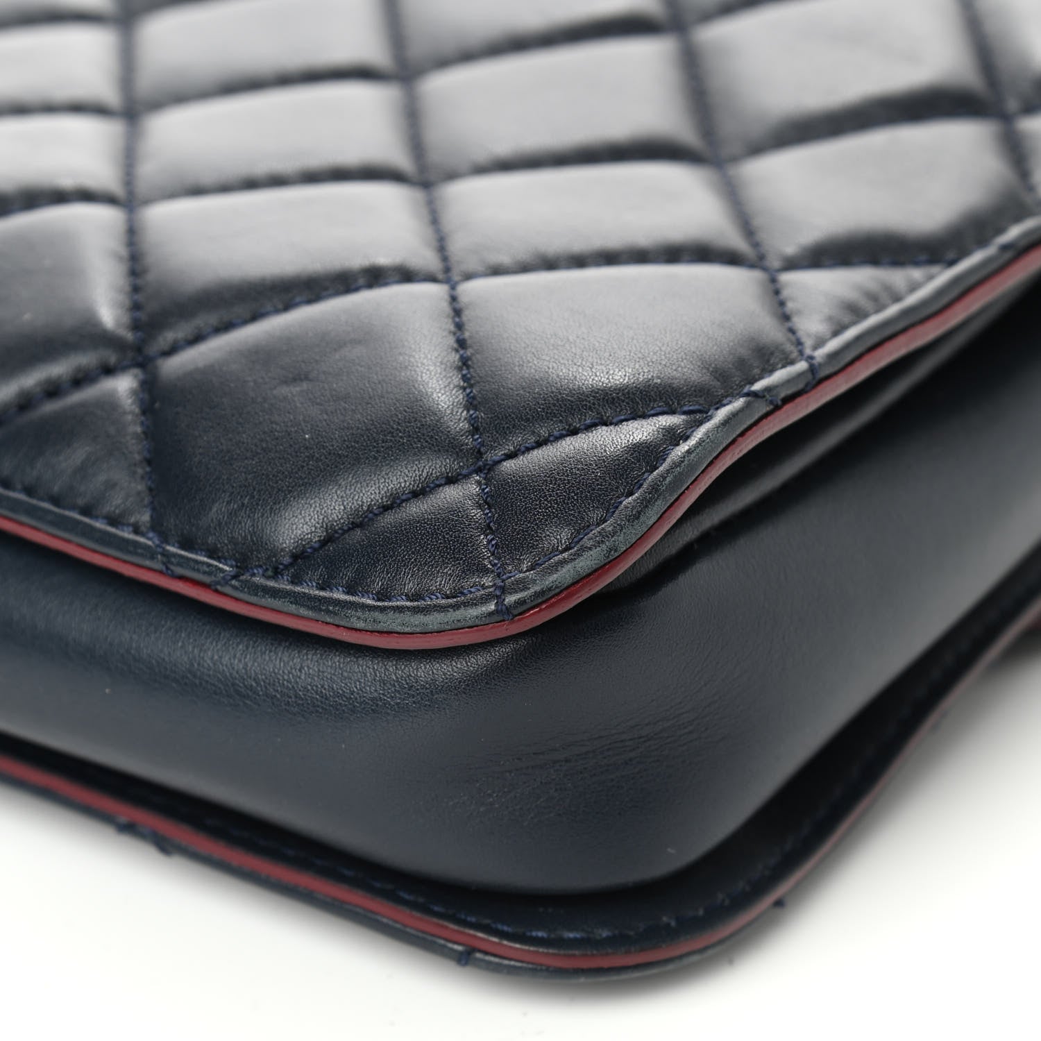 Chanel Calfskin Quilted Large Perfect Edge Flap Black 13 of 15