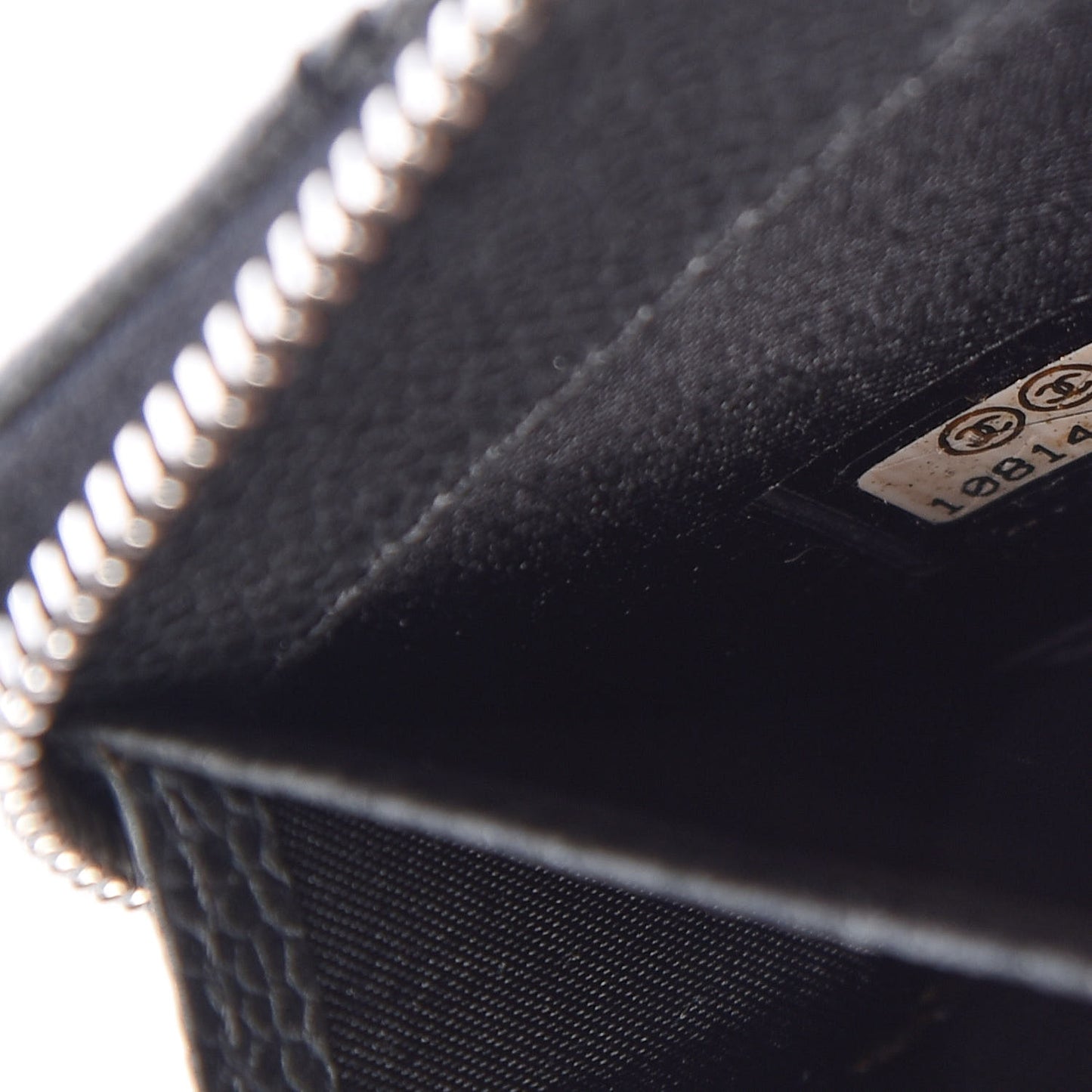 Caviar Outdoor Ligne Zip Coin Purse Wallet Black