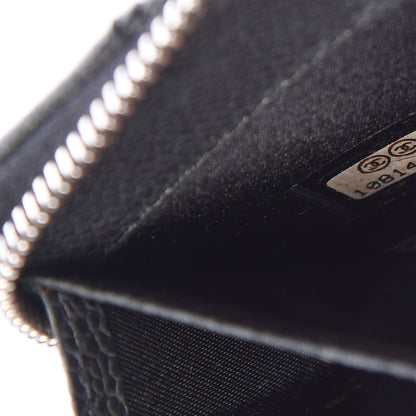Chanel Caviar Outdoor Ligne Zip Coin Purse Wallet Black 8 of 14