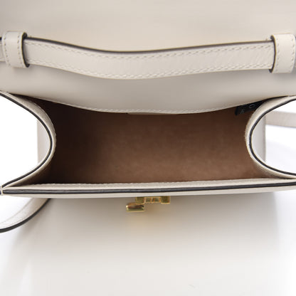 Gucci Calfskin Mini Sylvie Top Handle Bag White 4 of 9