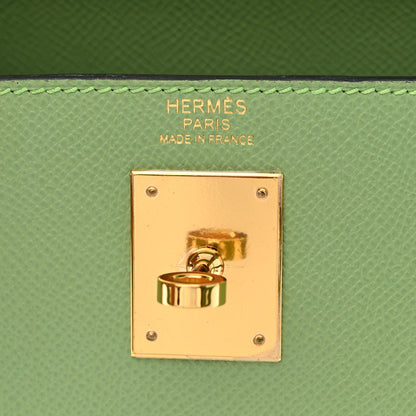 Hermes Epsom Kelly Sellier 32 Vert Criquet 6 of 13