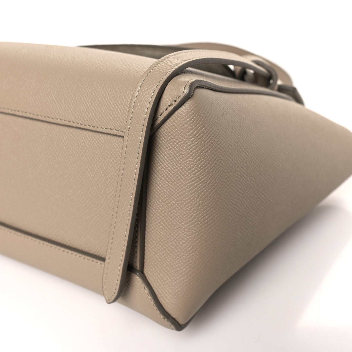 Grained Calfskin Mini Belt Bag Light Taupe
