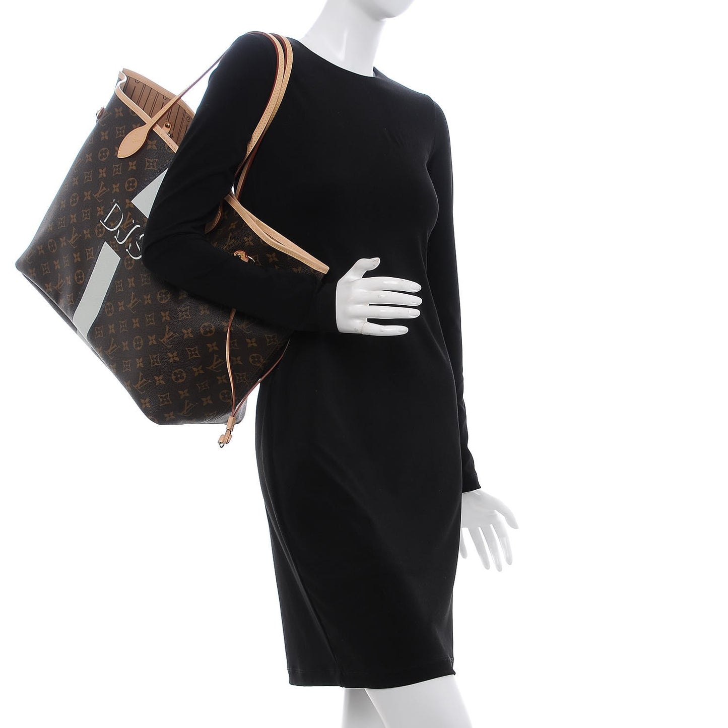 Monogram My LV Heritage Neverfull GM White Black