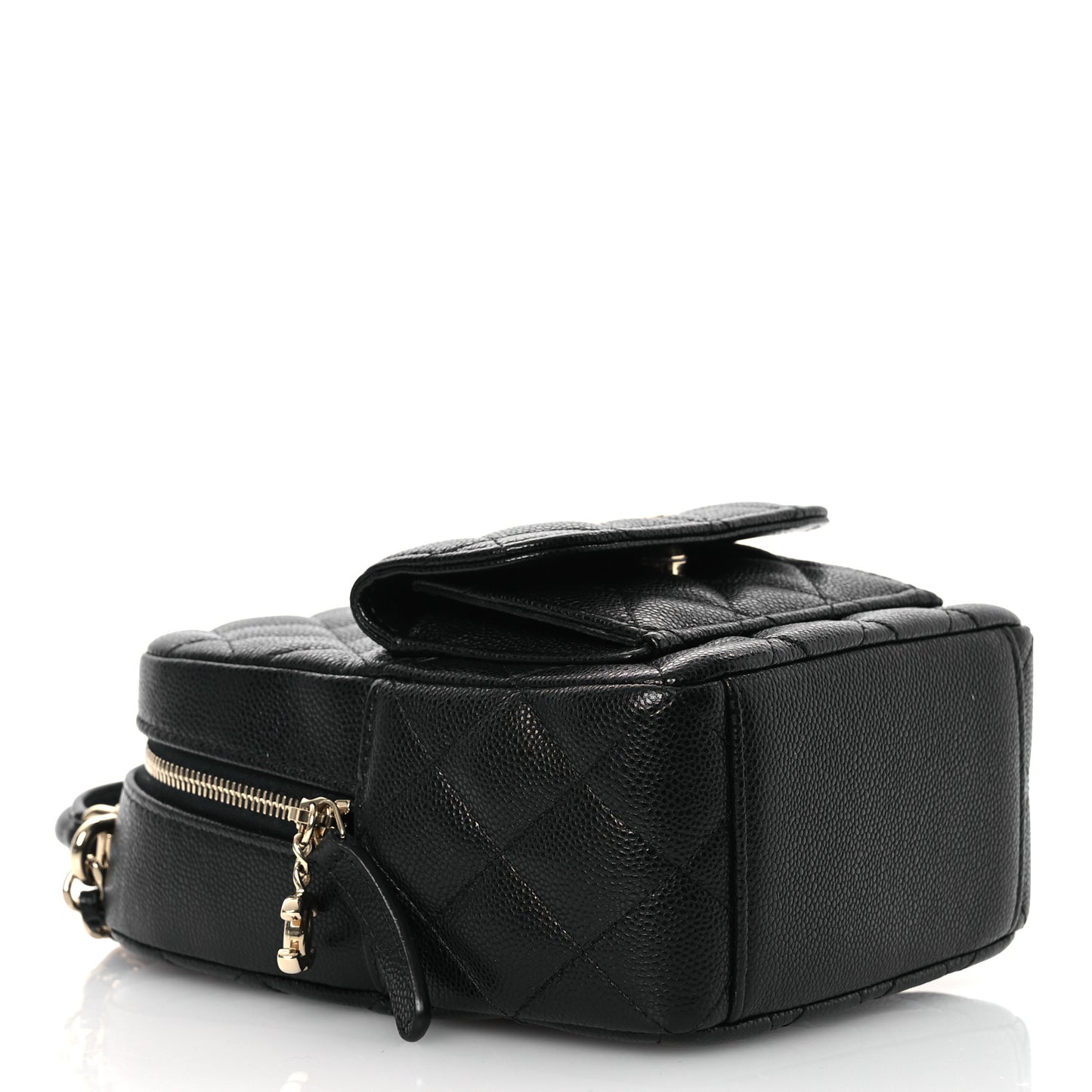 Caviar Quilted CC Mini Classic Backpack Black