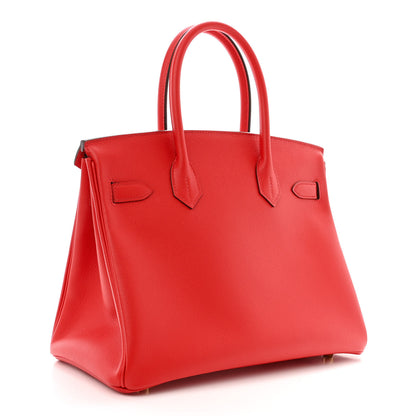 Hermes Epsom BIRKIN 30 Rouge de Coeur 3 of 11