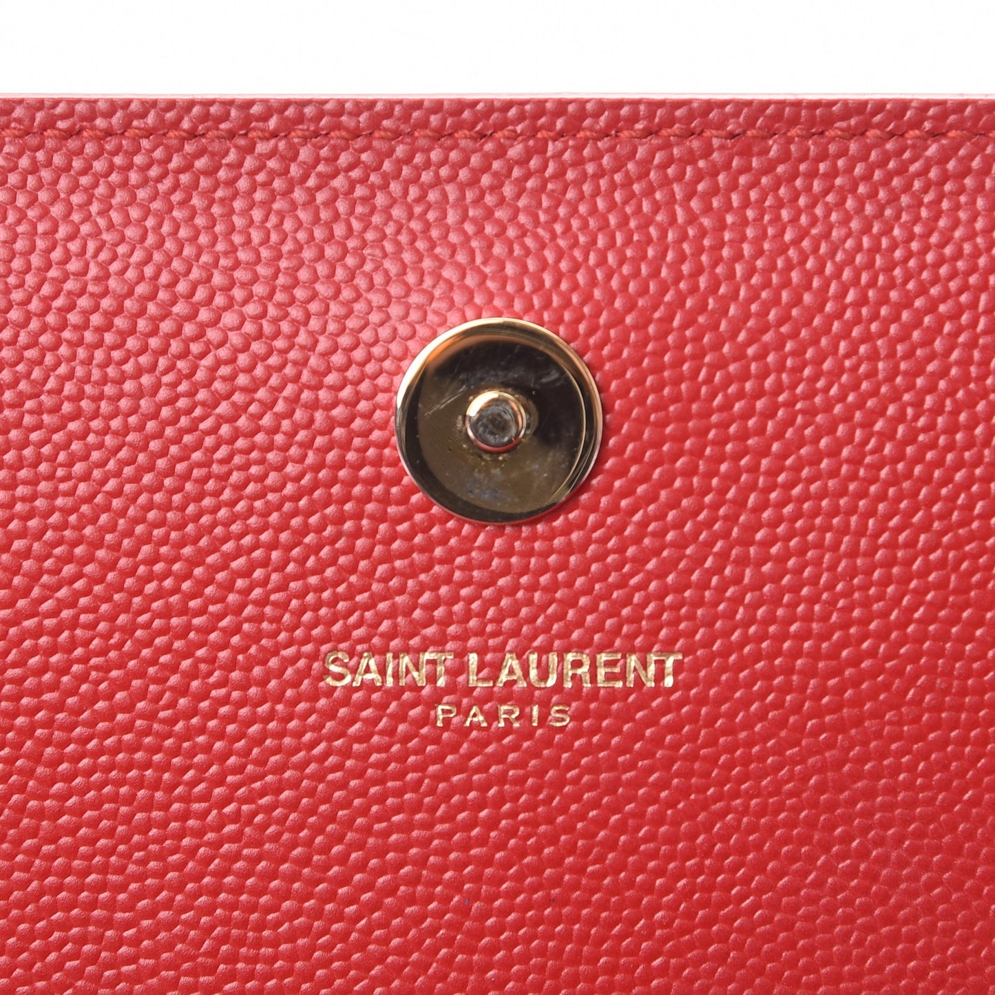 Grain De Poudre Classic Monogram Cassandre Clutch New Red