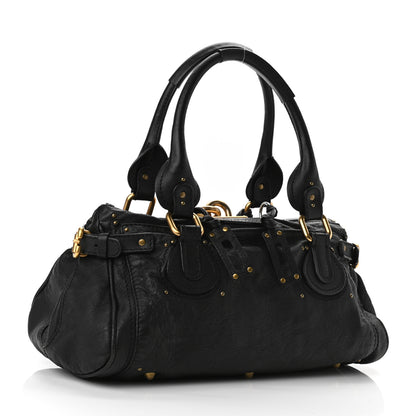 Chloe Calfskin Medium Paddington Satchel Black 3 of 9