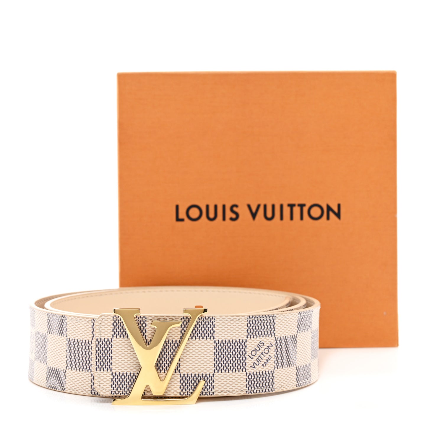 Damier Azur 40mm LV Initiales Belt 90 36