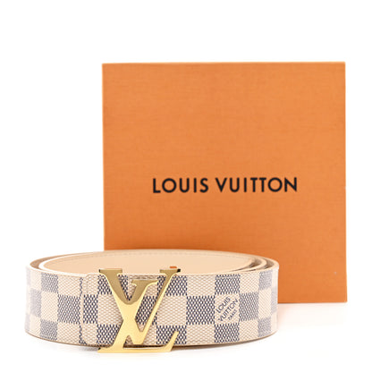 Louis Vuitton Damier Azur 40mm LV Initiales Belt 90 36 6 of 6