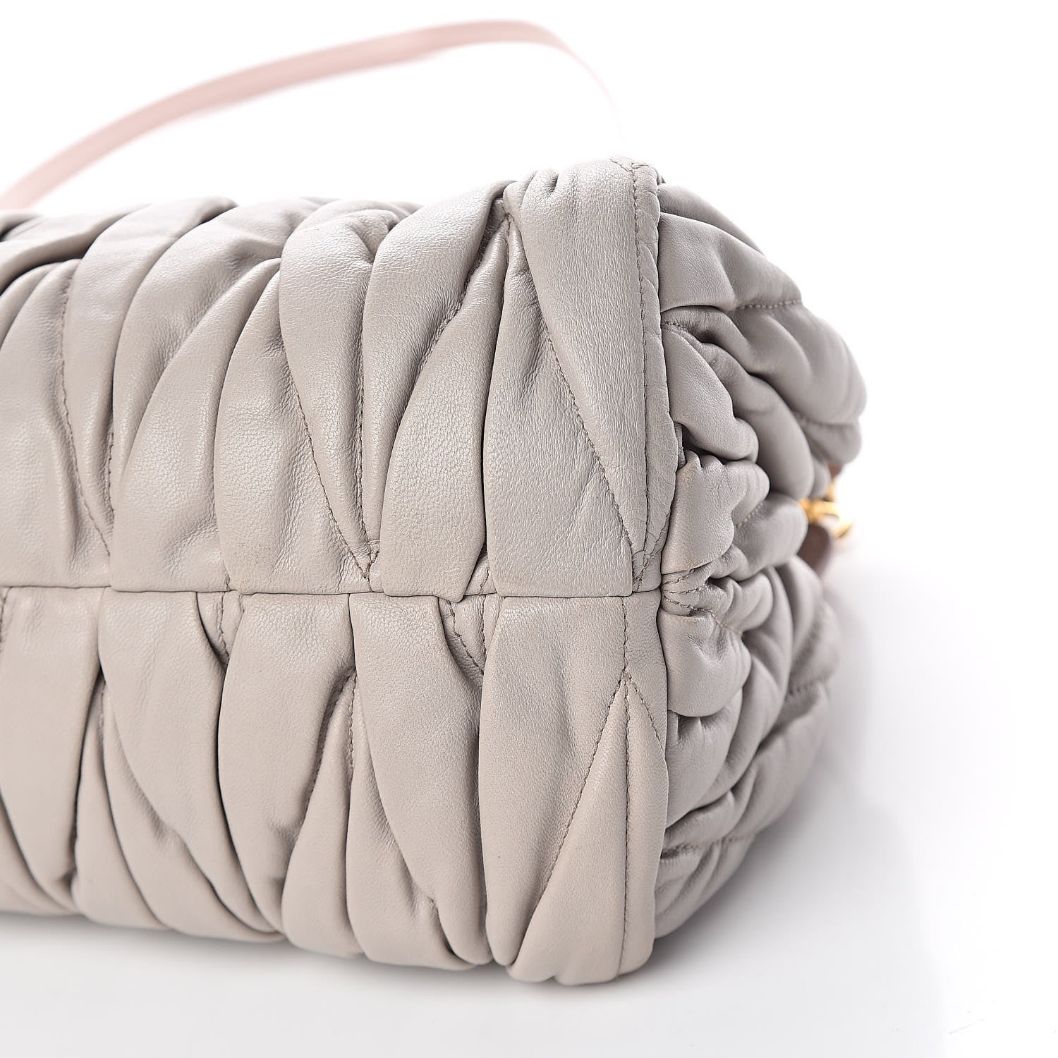 Miu Miu Nappa Matelasse Clutch Pomice Cammeo 13 of 16