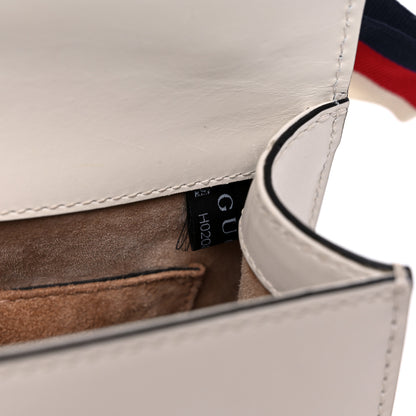 Gucci Calfskin Mini Sylvie Chain Shoulder Bag White 8 of 17