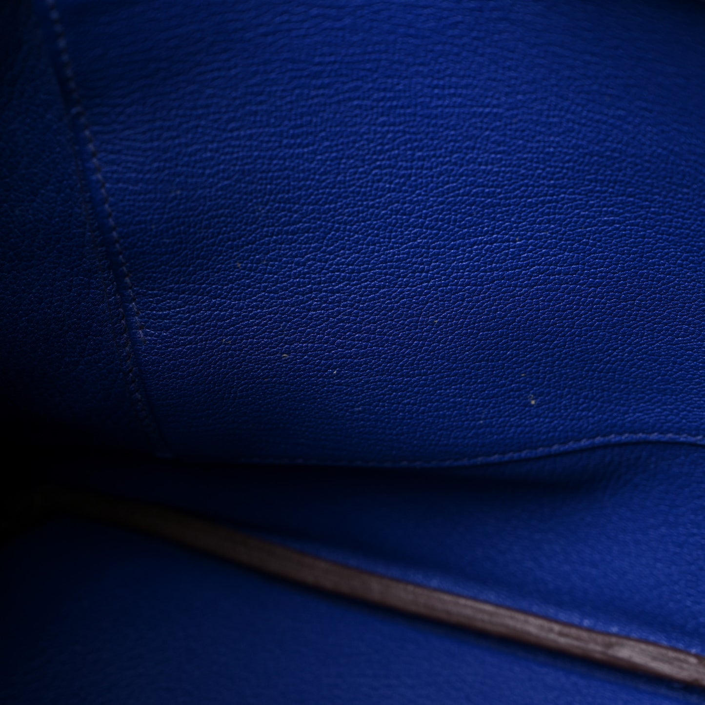 Togo Bi Color Horseshoe Birkin 35 Etain Bleu Electrique