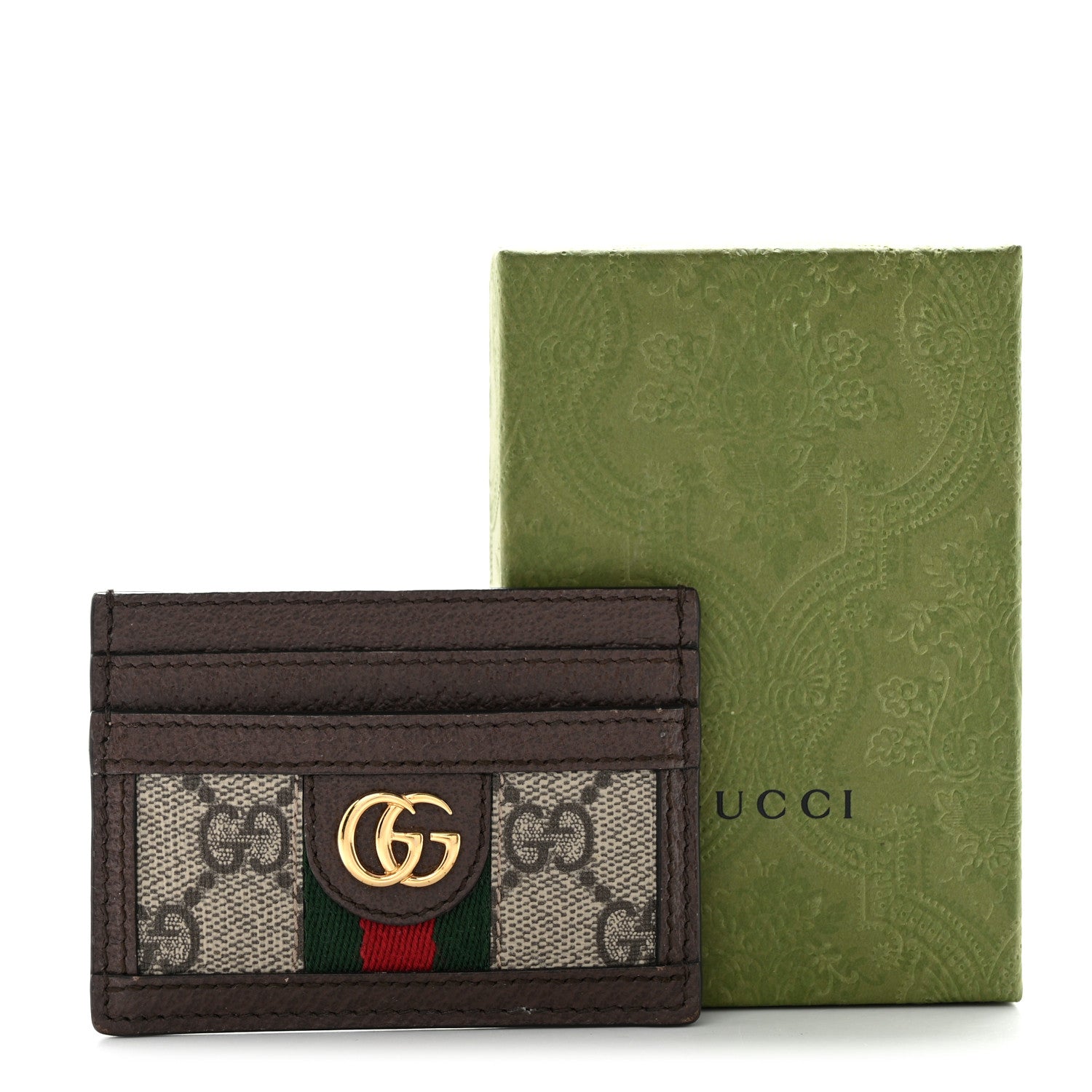 Gucci GG Supreme Monogram Ophidia Card Holder Brown 8 of 8
