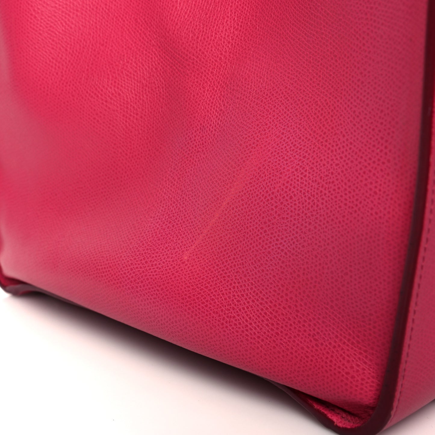 Grained Calfskin Medium Phantom Luggage Fuchsia