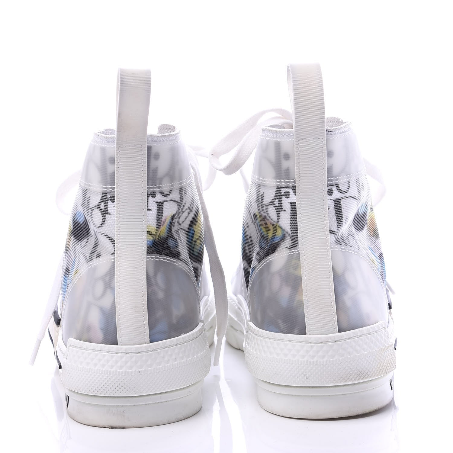 Christian Dior Canvas Oblique Womens B23 High Top Sneakers 40 White 5 of 9