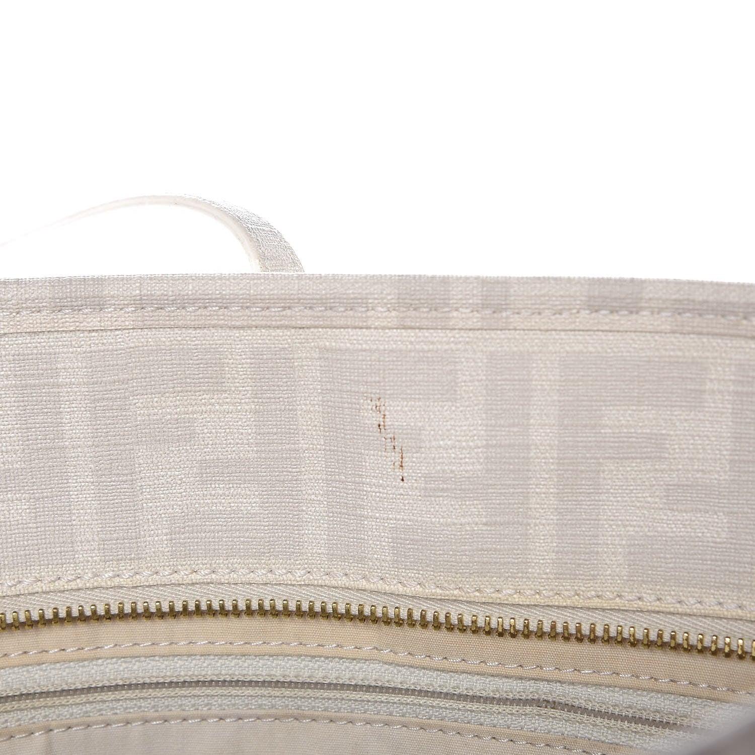 Fendi Zucca Spalmati Floral Embroidered Large Roll Tote White 10 of 13