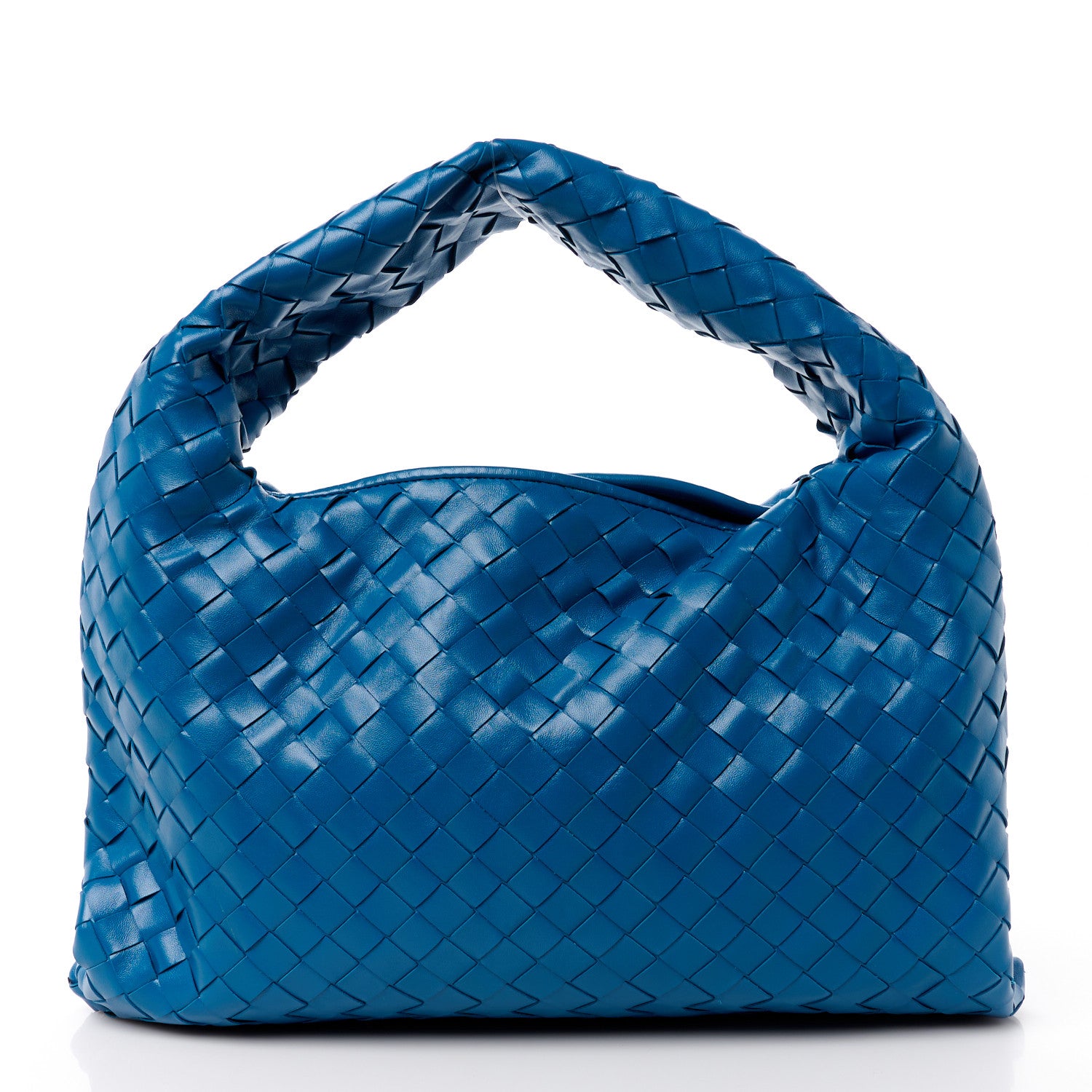 Bottega Veneta Calfskin Intrecciato Small Hop Deep Pacific 1 of 12