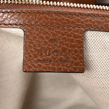 Gucci New Denim GG Monogram Medium Ophidia Shopping Tote Blue Tea Cuir 6 of 10