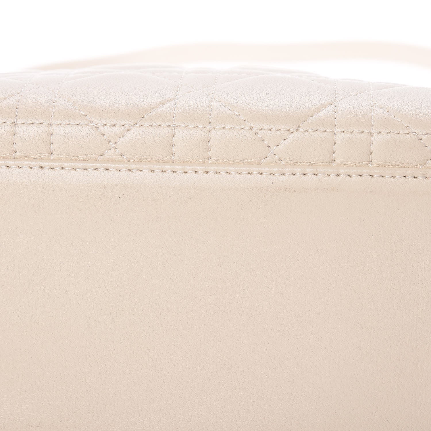 Christian Dior Lambskin Cannage Medium Lady Dior Light Beige 24 of 24