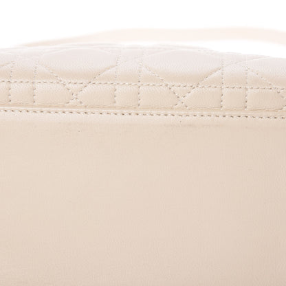 Christian Dior Lambskin Cannage Medium Lady Dior Light Beige 24 of 24