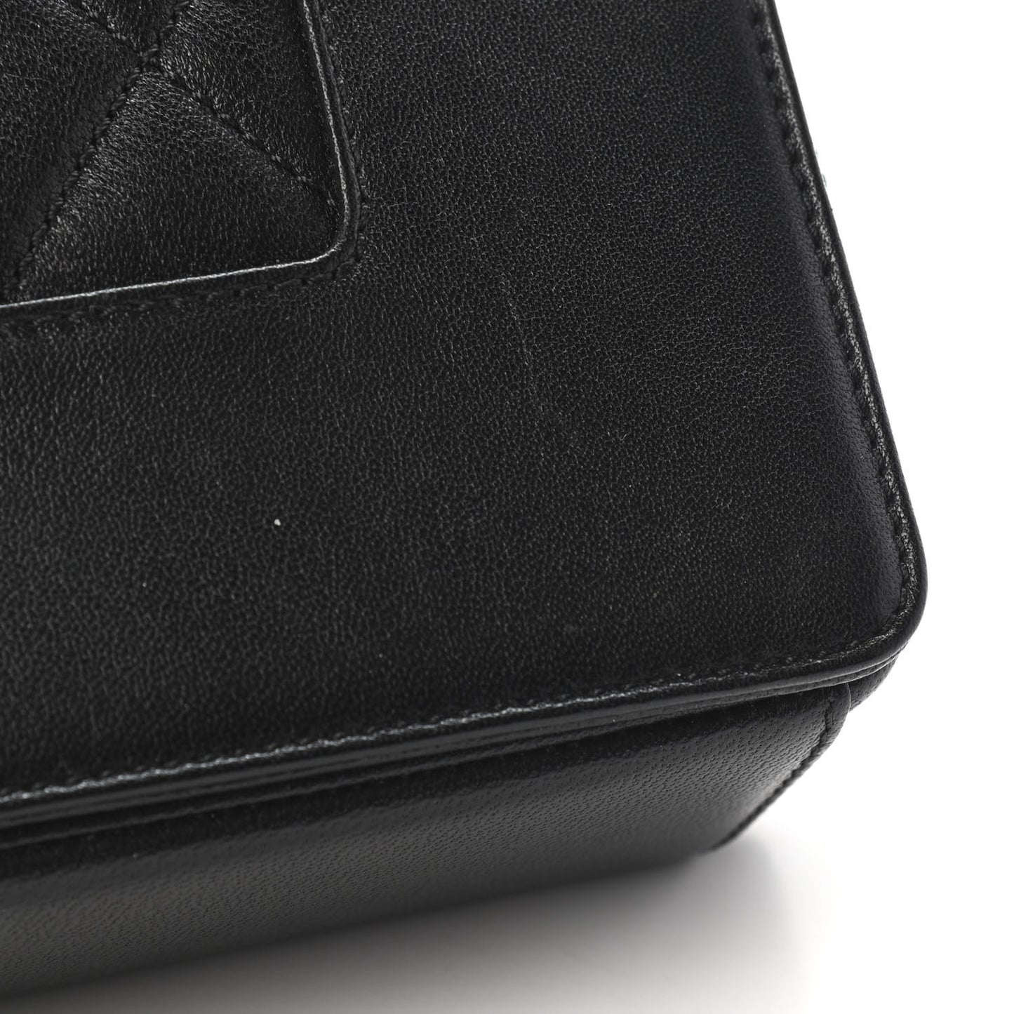Sheepskin Quilted Medium Vintage Mademoiselle Flap Black